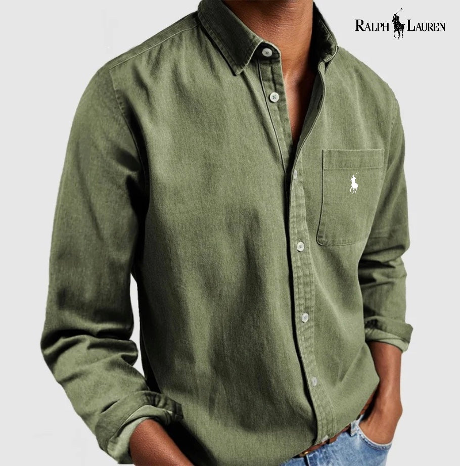 Ꮢalph Lauren™ Premium Oxfordskjorta