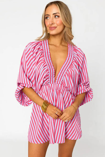 Denise™ | Trendig oversize romper med puffärmar